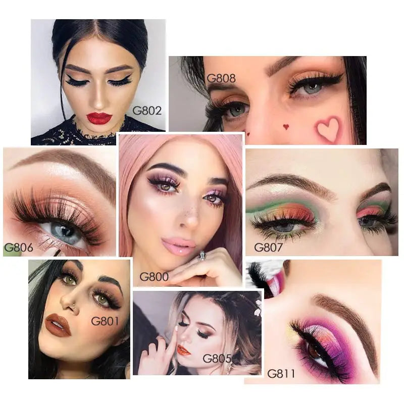 3/5 Pairs 3D Faux Mink Eyelashes Natural Thick Long False Eyelashes Dramatic Fake Lashes Makeup Extension Faux Cils Maquiagem