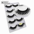 3/5 Pairs 3D Faux Mink Eyelashes Natural Thick Long False Eyelashes Dramatic Fake Lashes Makeup Extension Faux Cils Maquiagem