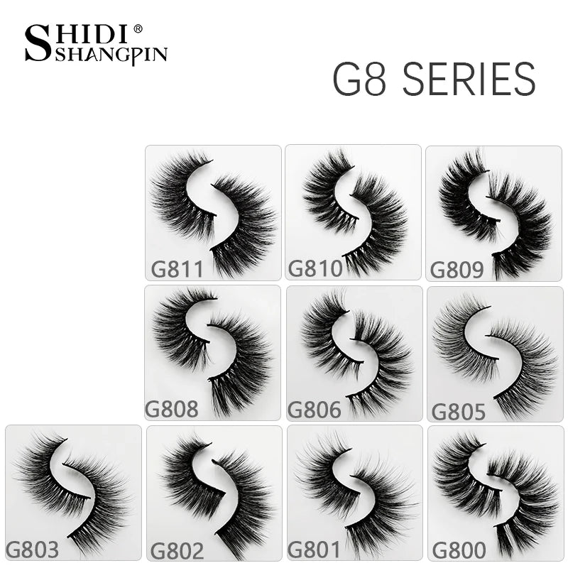 3/5 Pairs 3D Faux Mink Eyelashes Natural Thick Long False Eyelashes Dramatic Fake Lashes Makeup Extension Faux Cils Maquiagem