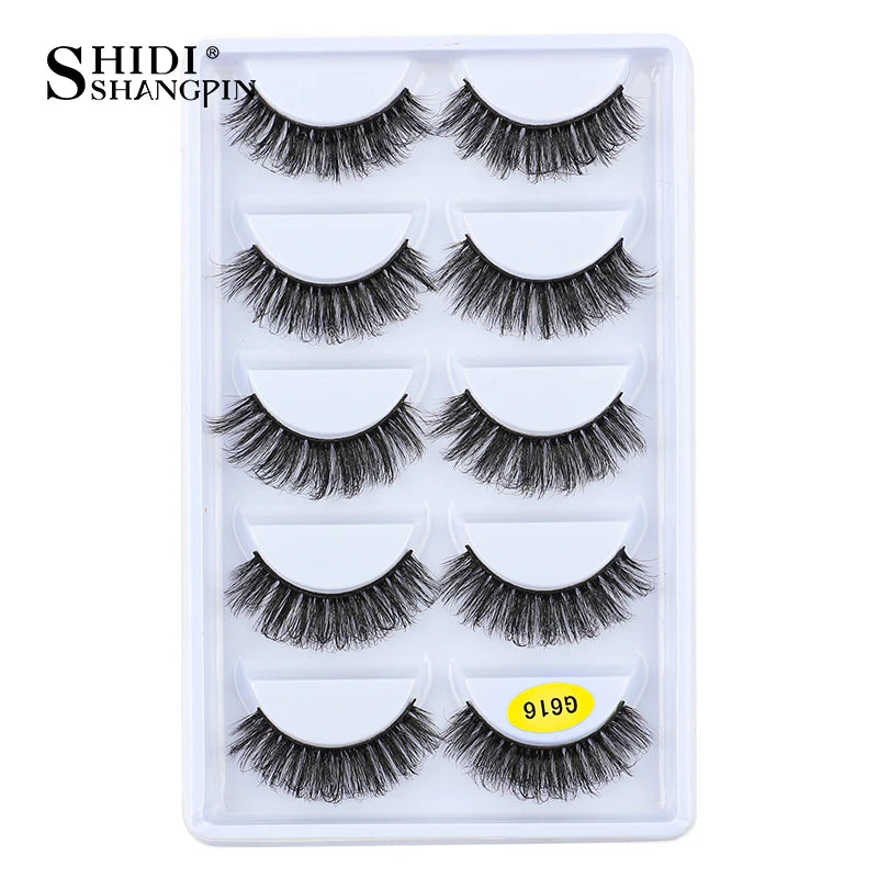 3/5 Pairs 3D Faux Mink Eyelashes Natural Thick Long False Eyelashes Dramatic Fake Lashes Makeup Extension Faux Cils Maquiagem