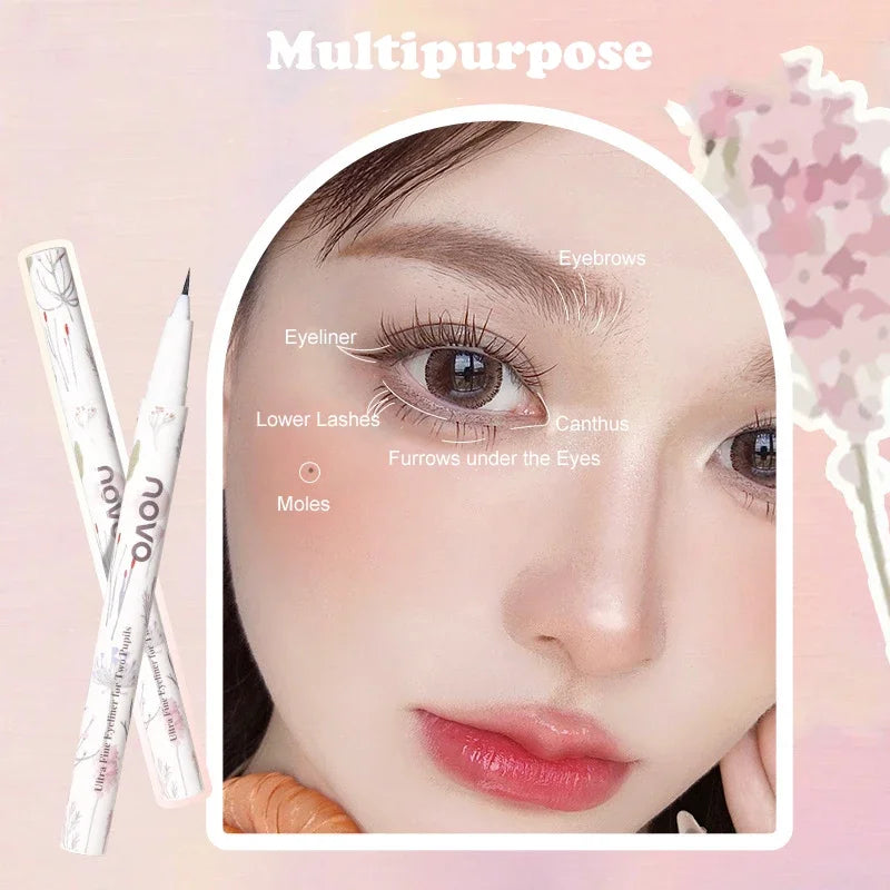 White Eyeliner Soft Gel White Eye liner Pencil Highly Pigmented Long Lasting Waterproof Eyeliner Pen Brightening Eye Makeup Tool