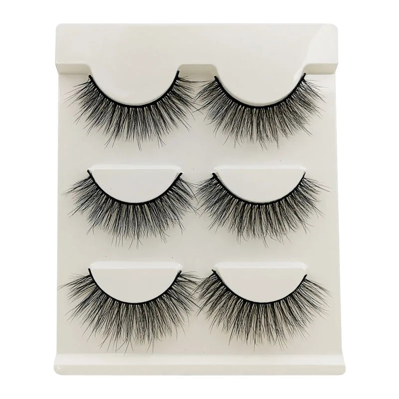 3/5 Pairs 3D Faux Mink Eyelashes Natural Thick Long False Eyelashes Dramatic Fake Lashes Makeup Extension Faux Cils Maquiagem