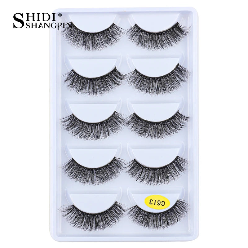 3/5 Pairs 3D Faux Mink Eyelashes Natural Thick Long False Eyelashes Dramatic Fake Lashes Makeup Extension Faux Cils Maquiagem