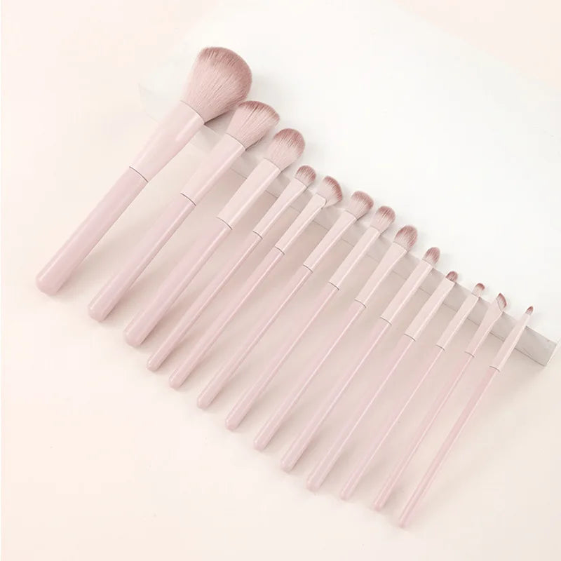 3/10/13 Pcs Makeup Brush Set for Beginners, Eye Shadow, Blush, Contour, Blend, Nose Shadow, Concealer, Complete Kit for New User