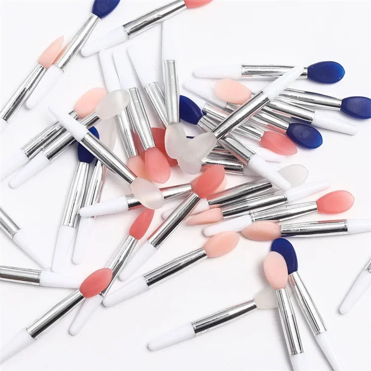 3/10PC Portable Silicone Lip Brush With Cover Soft Multifunctional Lip Balm Applicator Lipstick Lipgloss Makeup BrushesWholesale