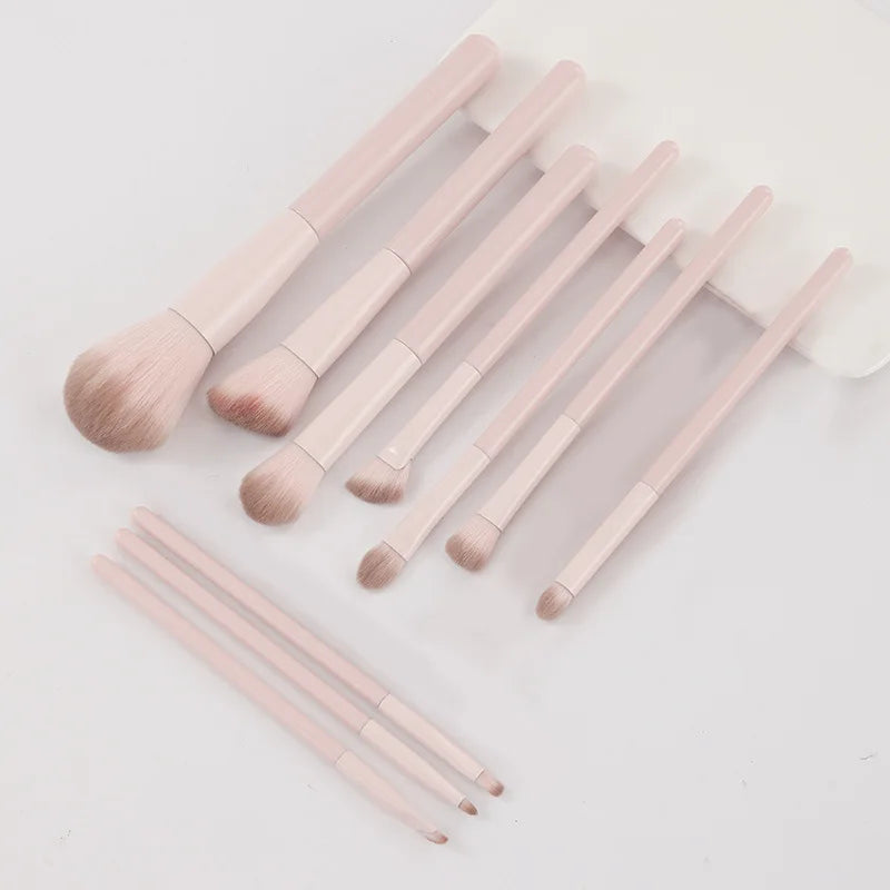 3/10/13 Pcs Makeup Brush Set for Beginners, Eye Shadow, Blush, Contour, Blend, Nose Shadow, Concealer, Complete Kit for New User