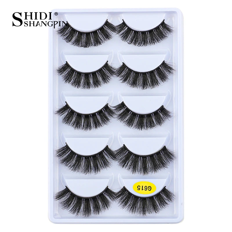 3/5 Pairs 3D Faux Mink Eyelashes Natural Thick Long False Eyelashes Dramatic Fake Lashes Makeup Extension Faux Cils Maquiagem