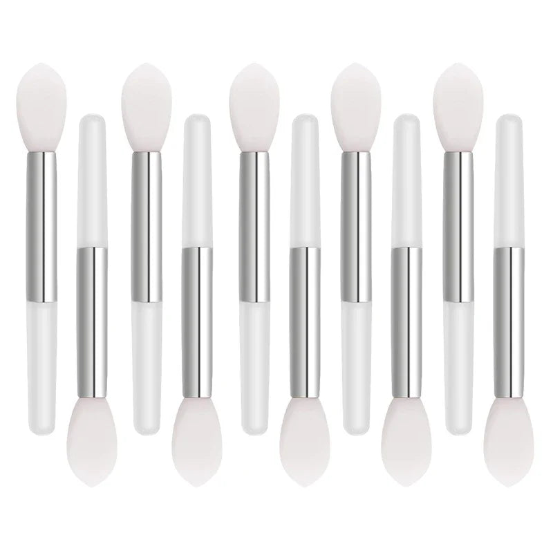 3/10PC Portable Silicone Lip Brush With Cover Soft Multifunctional Lip Balm Applicator Lipstick Lipgloss Makeup BrushesWholesale