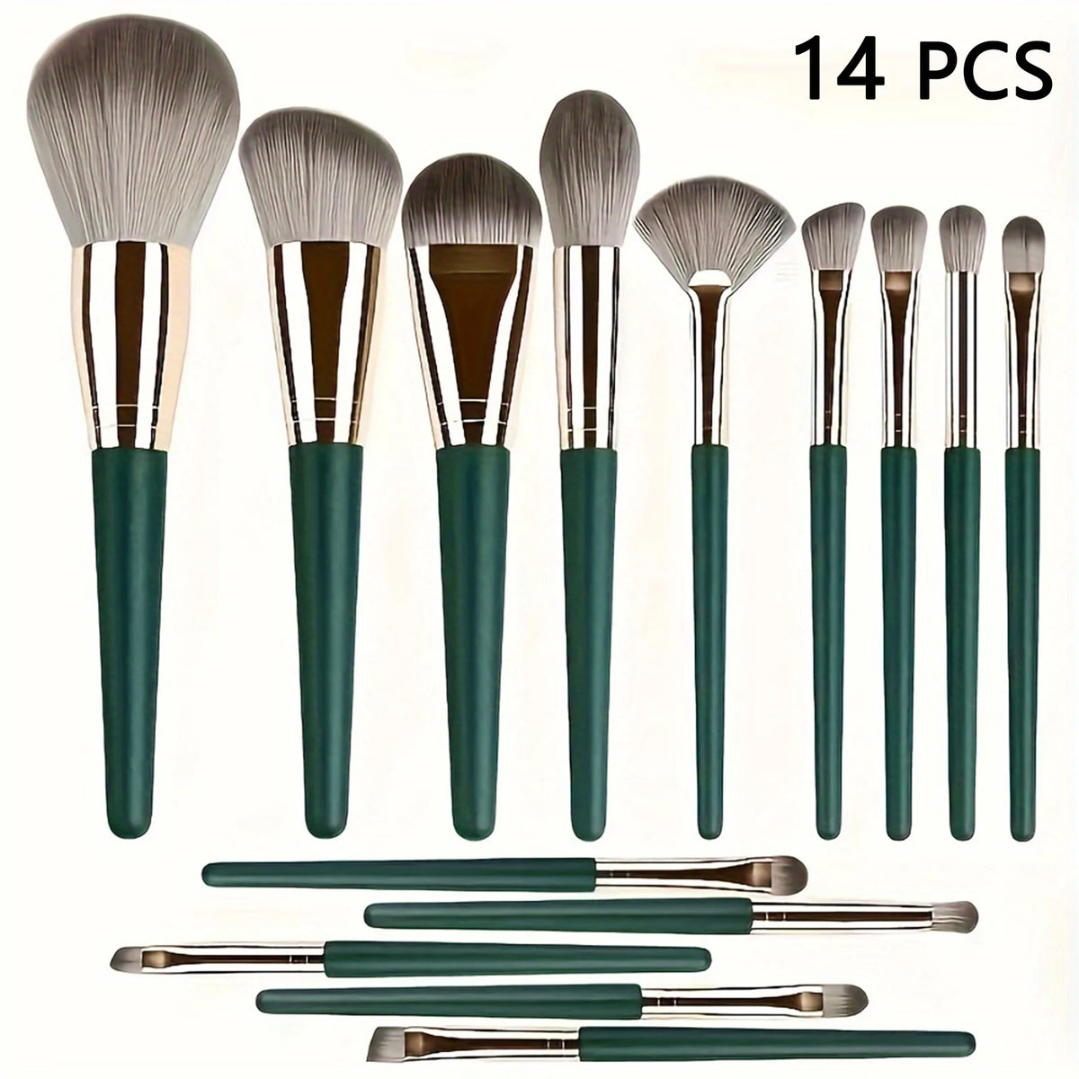 14 PCS Soft Makeup Brush Set, Foundation Brush Loose Powder Eyeshadow Brushes