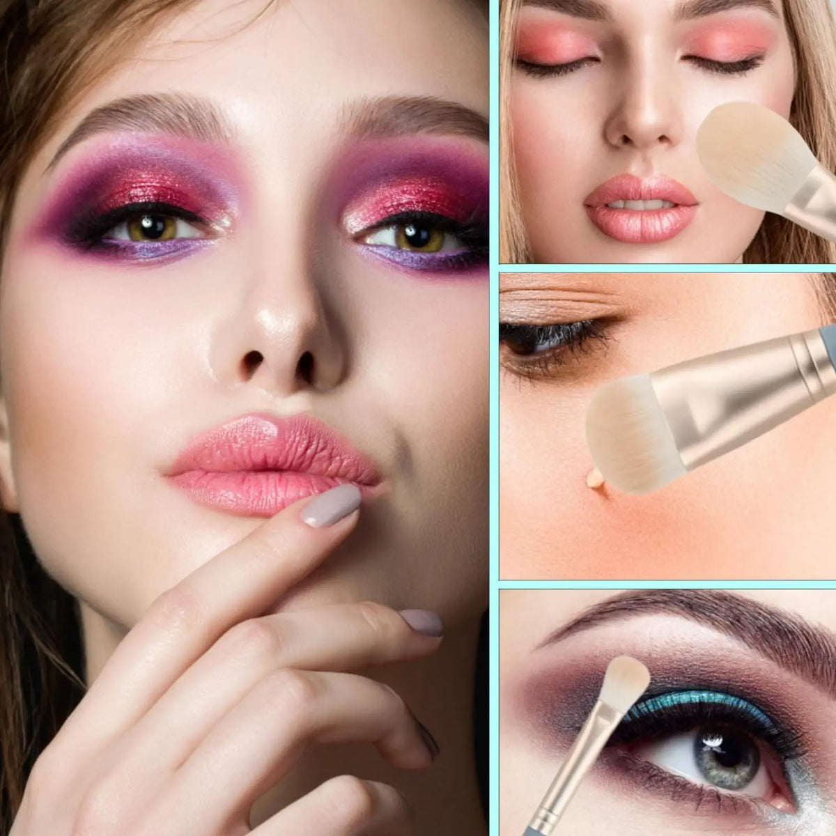 14 PCS Soft Makeup Brush Set, Foundation Brush Loose Powder Eyeshadow Brushes