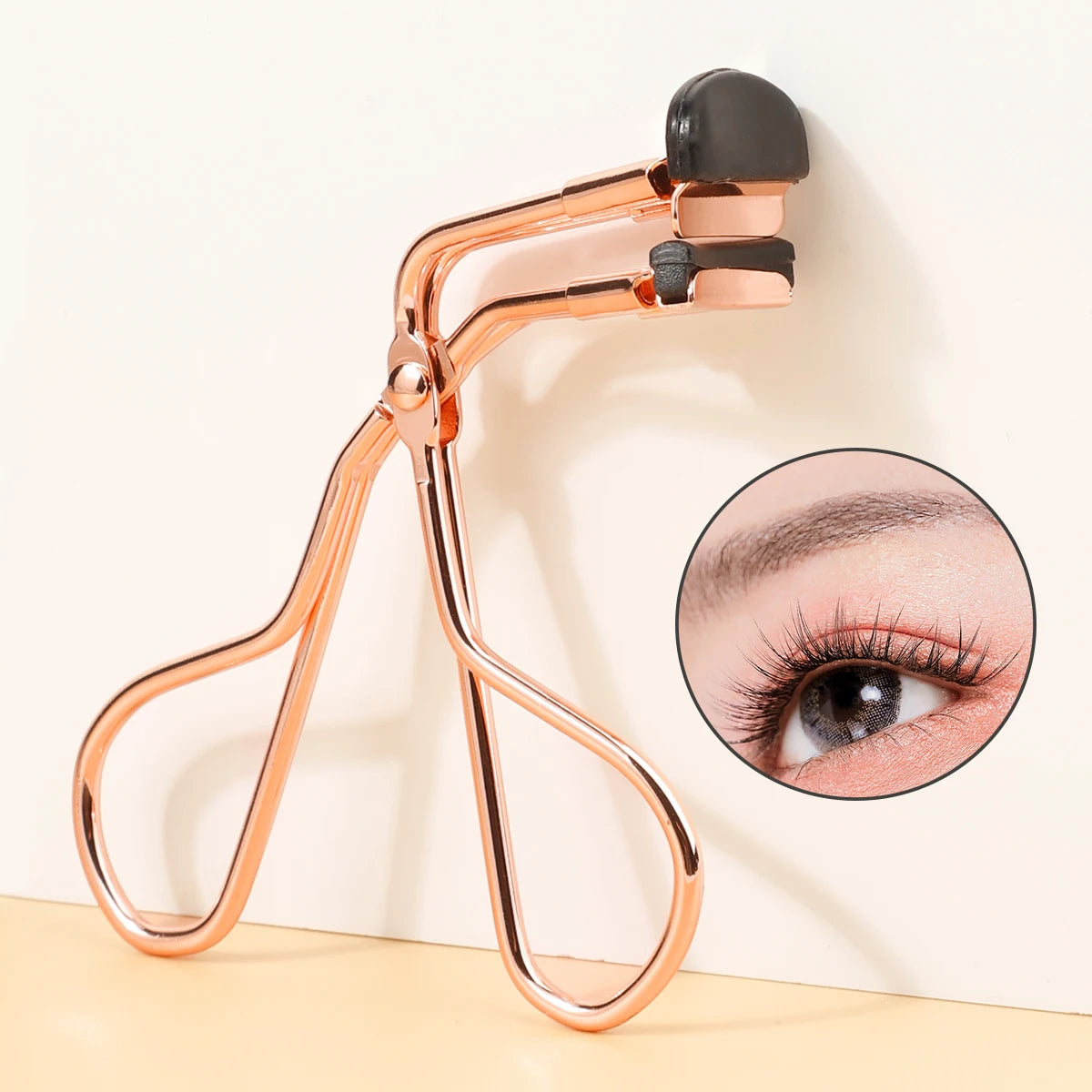 1 Pc Segmented Eyelash Curler, Rose Gold Partial Eyelash Curling Tool, Auxiliary Mini Partial Curler,Makeup