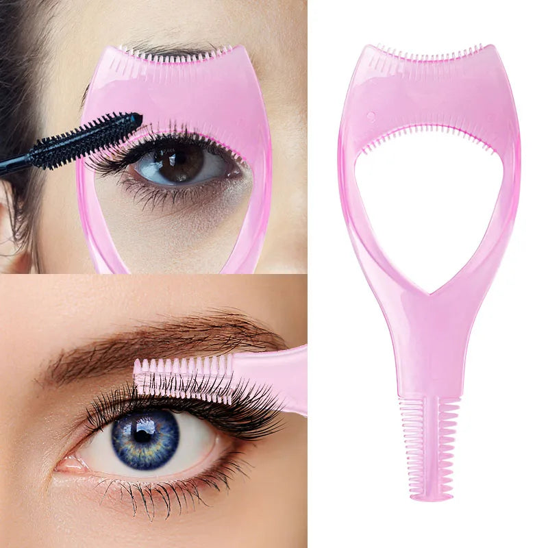 2/4 PCS Mascara Applicator Template with Eyelash Curler Guard and Case, Eyeliner Holder, Eyelash Aid Tools, Makeup Tools