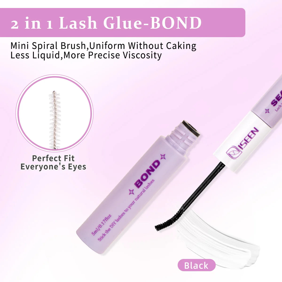 Lashes Clusters Mixed Styles Volume Wispy Individual Lashes Extensions Kit DIY Eyelashes Makeup with Bond&Seal Tweezer